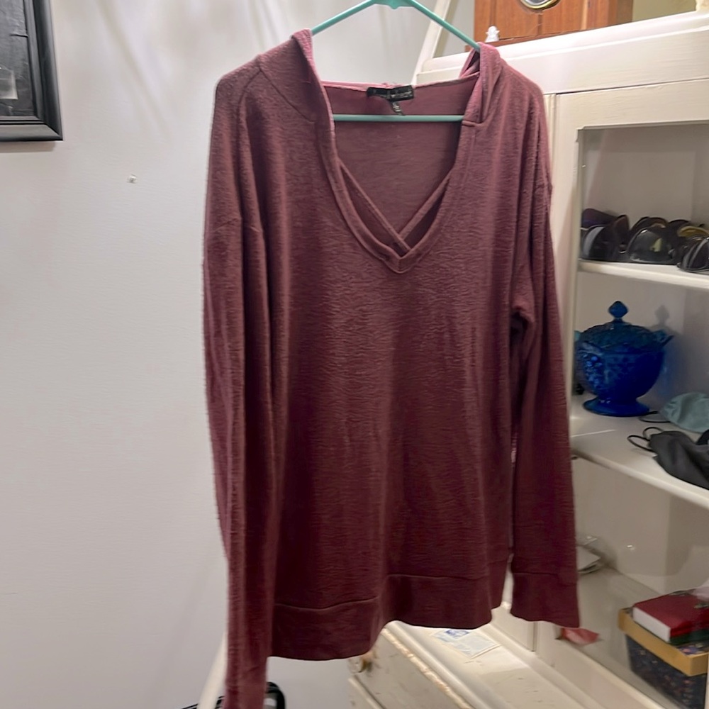 Derek heart fleece shirt in lg
